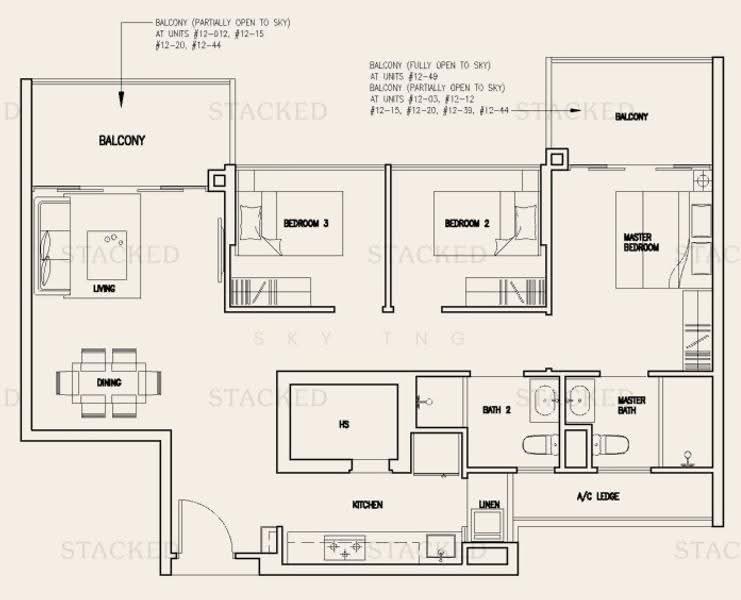 Forestville, 42 Woodlands Drive 16, Admiralty / Woodlands, 3 Bedrooms, 1,065 sqft, Condominium For Rent, by Sky Tng, 500266271 - PropertyGuru.com.sg