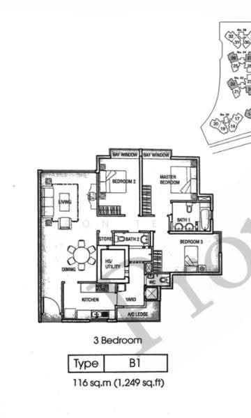 Rio Vista, 10 Upper Serangoon View, Hougang / Punggol / Sengkang, 3 Bedrooms, 1,249 sqft, Condominium For Rent, by Ron Teo, 500266281 - PropertyGuru.com.sg