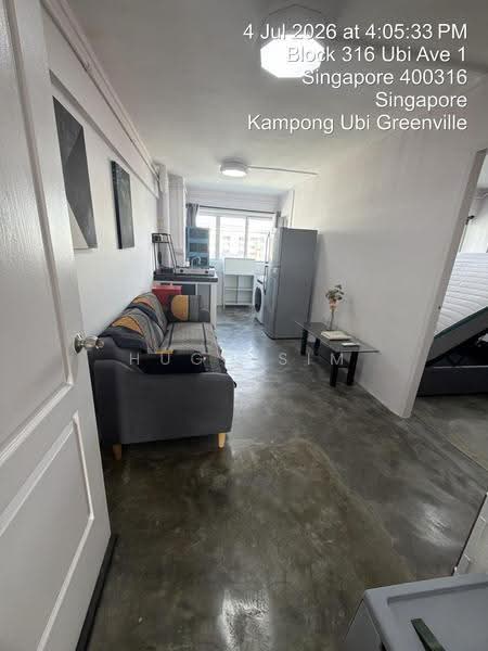 316 Ubi Avenue 1, 316 Ubi Avenue 1, Eunos / Geylang / Paya Lebar, 3 Bedrooms, 904 sqft, HDB Flat For Sale, by Hugo Sim, 500266328 - Living Room - PropertyGuru.com.sg