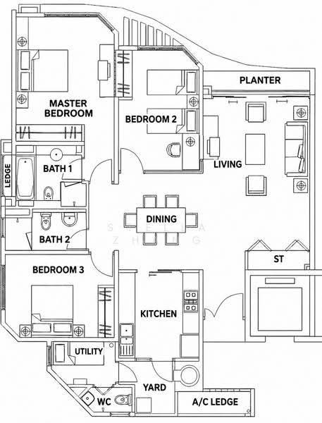 Edelweiss Park Condo, 96 Flora Road, Changi Airport / Changi Village, 3 Bedrooms, 1,335 sqft, Condominium For Sale, by Stella Zhang, 500266357 - PropertyGuru.com.sg