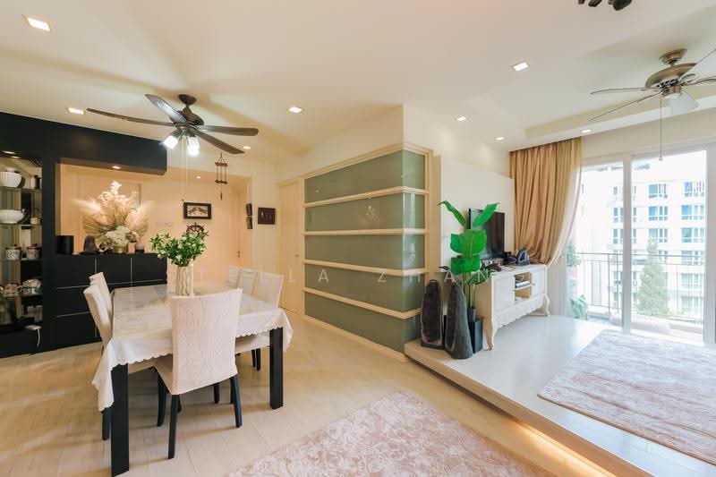 Edelweiss Park Condo, 96 Flora Road, Changi Airport / Changi Village, 3 Bedrooms, 1,335 sqft, Condominium For Sale, by Stella Zhang, 500266357 - Living & Dining Room - PropertyGuru.com.sg
