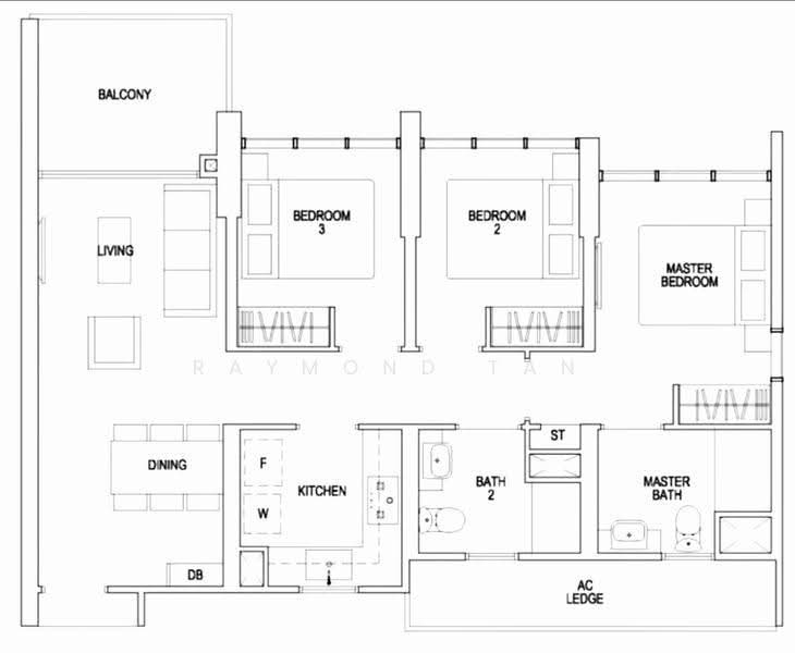 Parc Riviera, 103 West Coast Vale, Buona Vista / West Coast / Clementi New Town, 3 Bedrooms, 904 sqft, Condominium For Sale, by Raymond Tan, 500266371 - Balcony - PropertyGuru.com.sg