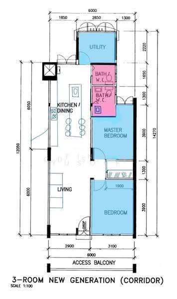319 Ang Mo Kio Avenue 1, 319 Ang Mo Kio Avenue 1, Ang Mo Kio / Bishan / Thomson, 3 Bedrooms, 785 sqft, HDB Flat For Sale, by Finn Yusoff, 500266408 - Utility - PropertyGuru.com.sg