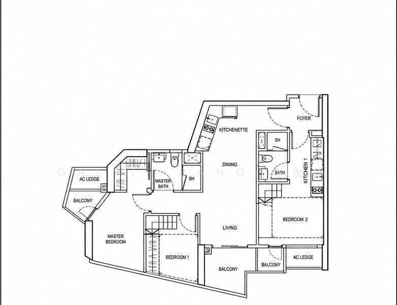 City Gate, 371 Beach Road, Beach Road / Bugis / Rochor, 3 Bedrooms, 904 sqft, Apartment For Sale, by Galvin Pang 冯俊国, 500266411 - Master Bedroom - PropertyGuru.com.sg