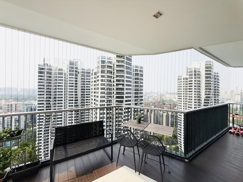 d'Leedon (Former Farrer Court), 13 Leedon Heights, Tanglin / Holland / Bukit Timah, 4 Bedrooms, 1,615 sqft, Condominium For Rent, by Brenda Koh, 500266432 - Balcony - PropertyGuru.com.sg