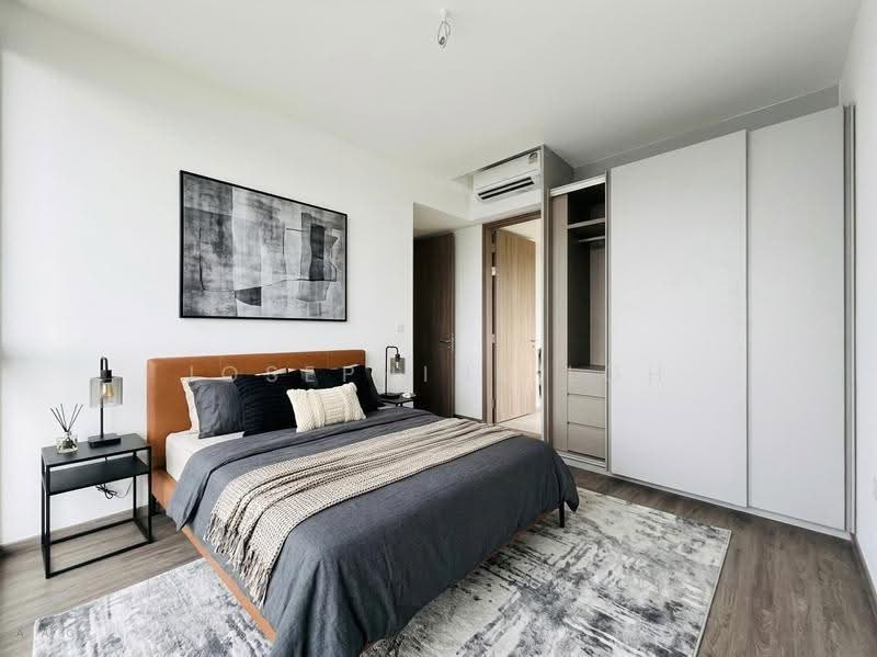 Norwood Grand, Admiralty / Woodlands, 3 Bedrooms, 1,044 sqft, Condominium For Rent, by Josephine LOH, 500266481 - AI staged Bedroom for illustration - PropertyGuru.com.sg