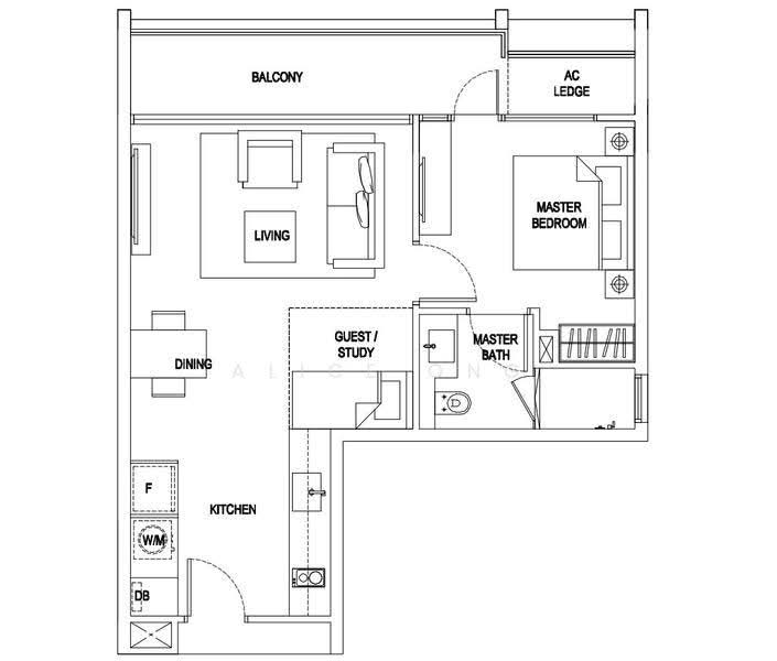R Maisons (The Maisons), 1 Sommerville Walk, Macpherson / Potong Pasir, 1 Bedroom, 700 sqft, Apartment For Sale, by Alice Ong, 500266686 - PropertyGuru.com.sg