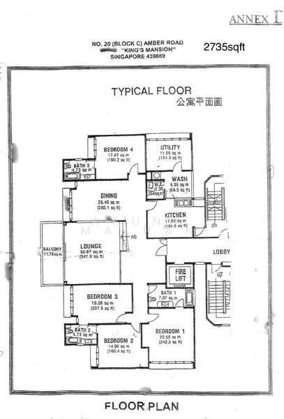 King's Mansion, 20 Amber Road, East Coast / Marine Parade, 4 Bedrooms, 2,734 sqft, Condominium For Sale, by Aruna Malhan, 500267132 - PropertyGuru.com.sg