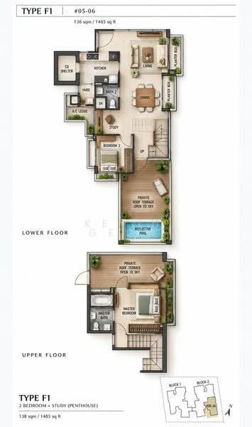 The Treeline, 110 Lorong G Telok Kurau, East Coast / Marine Parade, 2 Bedrooms, 1,485 sqft, Apartment For Sale, by Kevin Geow, 500267196 - PropertyGuru.com.sg