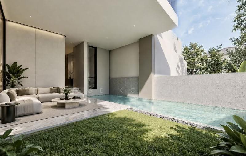Brand New Luxury Terrace Mins to Lorong Chuan MRT, Hougang / Punggol / Sengkang, 6 Bedrooms, 7,951 sqft, Terraced House For Sale, by George Koh 许晋铨, 500267271 - Living Room - PropertyGuru.com.sg
