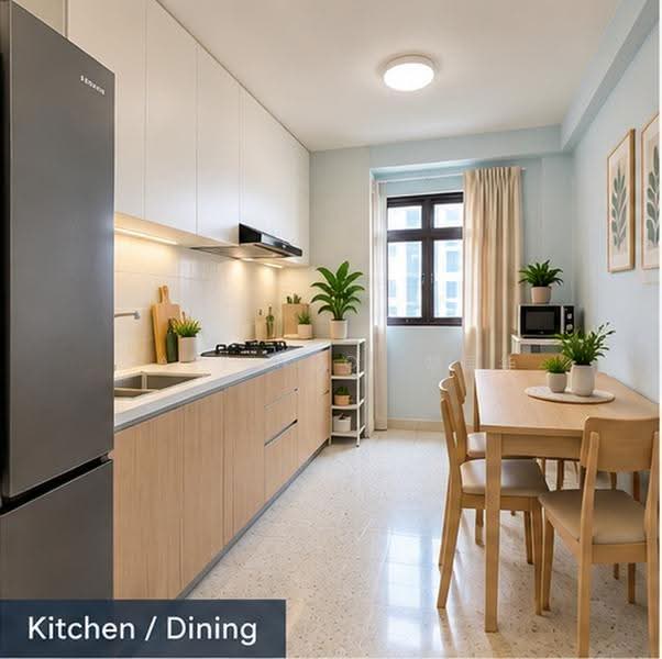 517 Bedok North Avenue 2, 517 Bedok North Avenue 2, Bedok / Upper East Coast, 3 Bedrooms, 990 sqft, HDB Flat For Sale, by MARK WOO  胡国华, 500267298 - Kitchen - PropertyGuru.com.sg