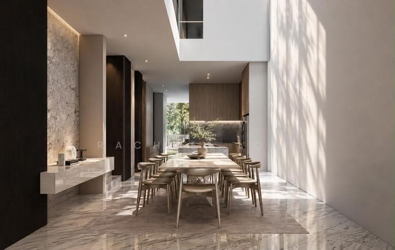 Brand New Luxury Terrace near to Lor Chuan MRT, Hougang / Punggol / Sengkang, 6 Bedrooms, 7,951 sqft, Terraced House For Sale, by Rachael Low, 500267305 - Dining Room - PropertyGuru.com.sg