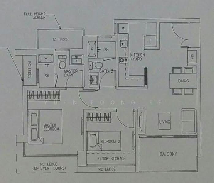 H2O Residences, 30 Fernvale Link, Seletar / Yio Chu Kang, 2 Bedrooms, 743 sqft, Condominium For Sale, by Yuen Foong Ee, 500267358 - PropertyGuru.com.sg