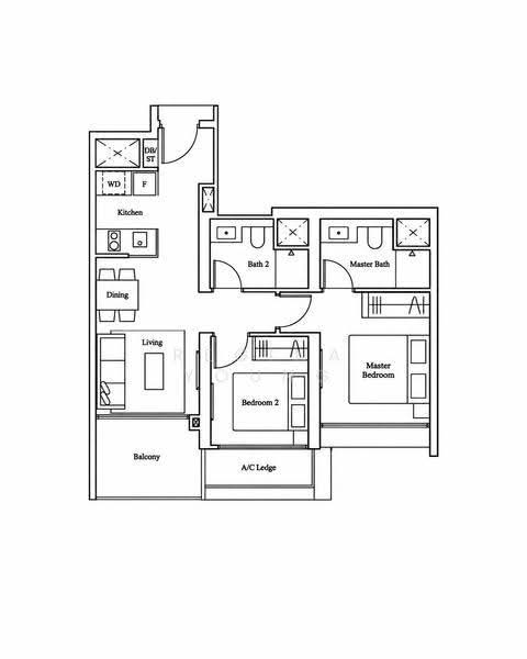 Avenue South Residence, 11 Silat Avenue, Alexandra / Commonwealth, 2 Bedrooms, 721 sqft, Condominium For Sale, by Regina Young, 500267379 - PropertyGuru.com.sg