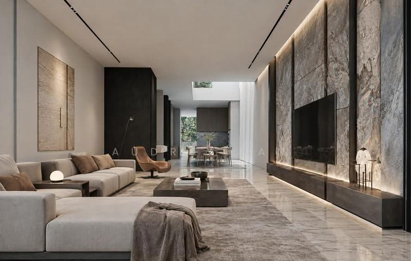 Serangoon Gardens - New Built, Spacious Landed with Lift & Pool!, Chuan Walk, Cardiff Grove, Colchester Grove, Hougang / Punggol / Sengkang, 6 Bedrooms, 7,952 sqft, Terraced House For Sale, by Audrey Tan, 500267398 - Living Room - PropertyGuru.com.sg