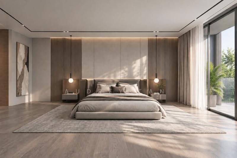 Serangoon Gardens - New Built, Spacious Landed with Lift & Pool!, Chuan Walk, Cardiff Grove, Colchester Grove, Hougang / Punggol / Sengkang, 6 Bedrooms, 7,952 sqft, Terraced House For Sale, by Audrey Tan, 500267398 - Bedroom - PropertyGuru.com.sg