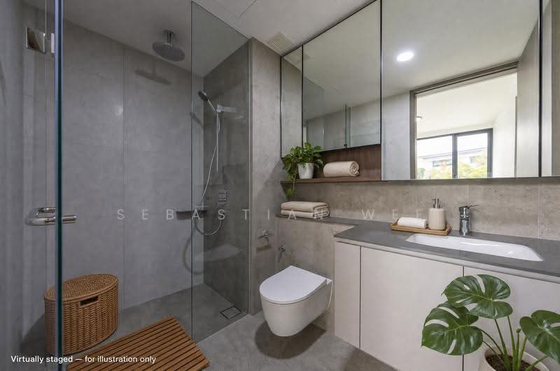 Norwood Grand, Admiralty / Woodlands, 3 Bedrooms, 904 sqft, Condominium For Rent, by Sebastian Wee, 500267430 - Master Bedroom Toilet - PropertyGuru.com.sg
