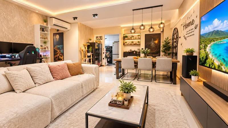 326D Anchorvale Road, 326D Anchorvale Road, Hougang / Punggol / Sengkang, 3 Bedrooms, 1,205 sqft, HDB Flat For Sale, by James Yeo, 500267593 - Living Room - PropertyGuru.com.sg
