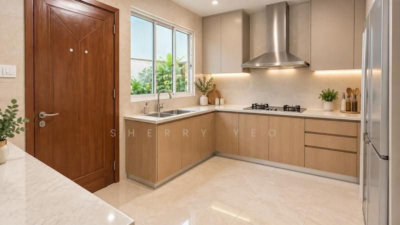 Yio Chu Kang Rd/ Parry Green/ Chuan Hoe Ave/ Limbok, Hougang / Punggol / Sengkang, 5 Bedrooms, 3,300 sqft, Corner Terrace For Sale, by Sherry Yeo, 500267599 - Kitchen - PropertyGuru.com.sg