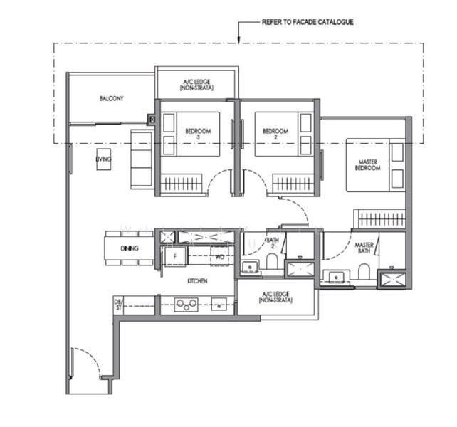 Lucerne Grand, Lakeside Drive, Boon Lay / Jurong / Tuas, 3 Bedrooms, 872 sqft, Condominium For Sale, by William Liu Haihua, 500267609 - PropertyGuru.com.sg