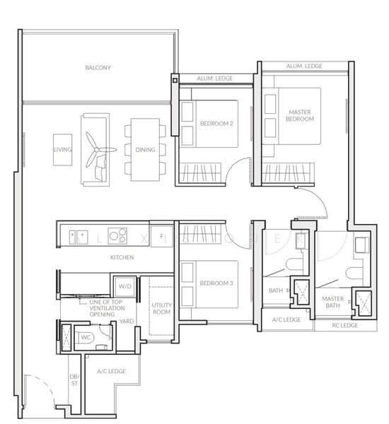 The Woodleigh Residences, 21 Bidadari Park Drive, Macpherson / Potong Pasir, 3 Bedrooms, 1,119 sqft, Apartment For Sale, by Alexis Quek, 500267614 - PropertyGuru.com.sg