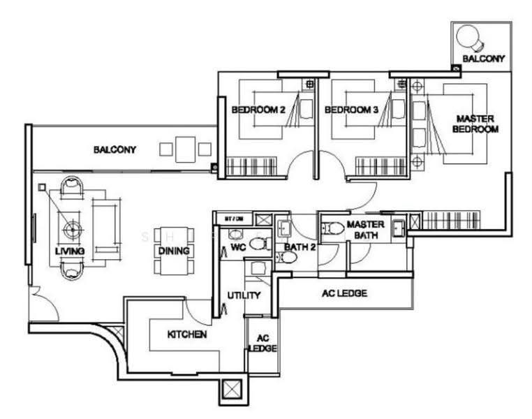Foresque Residences, 109 Petir Road, Dairy Farm / Bukit Panjang / Choa Chu Kang, 3 Bedrooms, 1,184 sqft, Condominium For Sale, by Shirley Liu, 500267672 - PropertyGuru.com.sg