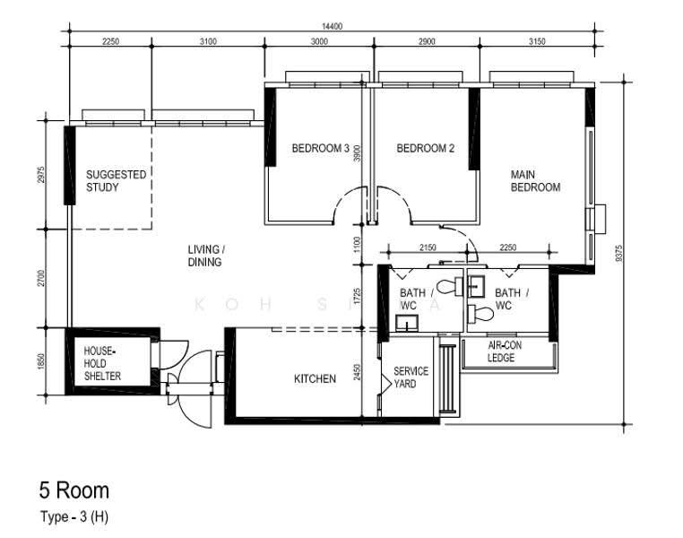 152C Bedok South Road, 152C Bedok South Road, Bedok / Upper East Coast, 3 Bedrooms, 1,216 sqft, HDB Flat For Sale, by KOH SI KAI, 500267724 - PropertyGuru.com.sg