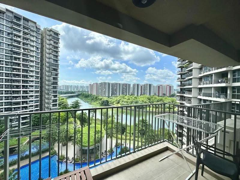 RiverTrees Residences, 27 Fernvale Close, Seletar / Yio Chu Kang, 2 Bedrooms, 732 sqft, Condominium For Rent, by Fiona Leong, 500267733 - Balcony - PropertyGuru.com.sg