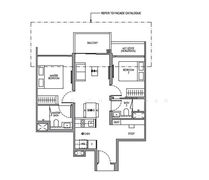 Lucerne Grand, Lakeside Drive, Boon Lay / Jurong / Tuas, 2 Bedrooms, 667 sqft, Condominium For Sale, by Ching Ching Gan, 500267738 - PropertyGuru.com.sg