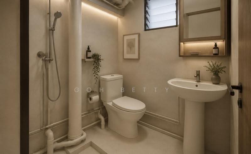 812 Tampines Avenue 4, 812 Tampines Avenue 4, Pasir Ris / Tampines, 3 Bedrooms, 980 sqft, HDB Flat For Sale, by Goh Betty, 500267960 - Bathroom (Artist Impression) - PropertyGuru.com.sg
