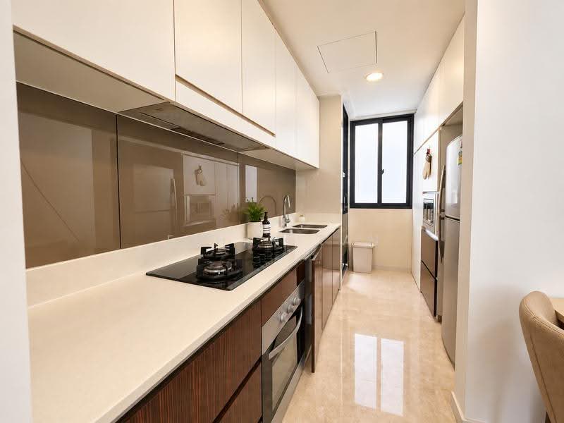 Waterbank at Dakota, 70 Dakota Crescent, Eunos / Geylang / Paya Lebar, 2 Bedrooms, 800 sqft, Condominium For Rent, by Ethan Tan, 500267997 - Kitchen - PropertyGuru.com.sg