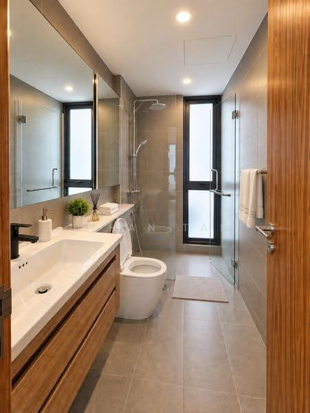 Waterbank at Dakota, 70 Dakota Crescent, Eunos / Geylang / Paya Lebar, 2 Bedrooms, 800 sqft, Condominium For Rent, by Ethan Tan, 500267997 - Master Bathroom - PropertyGuru.com.sg