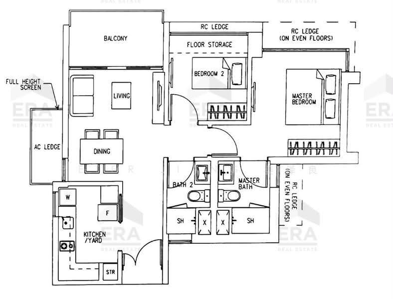 H2O Residences, 32 Fernvale Link, Seletar / Yio Chu Kang, 2 Bedrooms, 753 sqft, Condominium For Sale, by Peter Jiang 姜泽良, 500268019 - PropertyGuru.com.sg