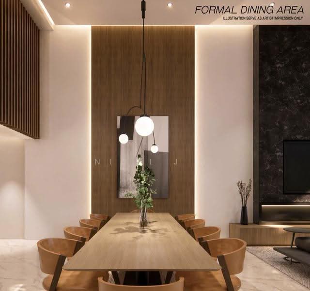 D20 BRAND NEW REBUILT INTER-TERRACE | FREEHOLD | MODERN LUXURY, Upp Thomson | Sembawang hills | Lower Peirce, Ang Mo Kio / Bishan / Thomson, 6 Bedrooms, 5,600 sqft, Terraced House For Sale, by Nigel J M, 500268153 - Dining Room - PropertyGuru.com.sg