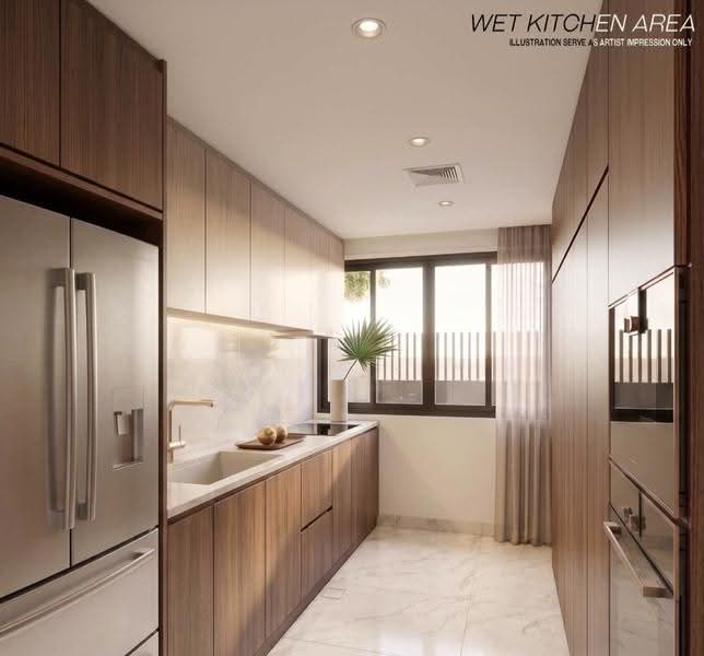 D20 BRAND NEW REBUILT INTER-TERRACE | FREEHOLD | MODERN LUXURY, Upp Thomson | Sembawang hills | Lower Peirce, Ang Mo Kio / Bishan / Thomson, 6 Bedrooms, 5,600 sqft, Terraced House For Sale, by Nigel J M, 500268153 - Kitchen - PropertyGuru.com.sg