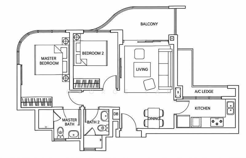 Arc at Tampines, 15 Tampines Avenue 8, Pasir Ris / Tampines, 2 Bedrooms, 797 sqft, Condominium For Sale, by George Tan, 500268330 - PropertyGuru.com.sg