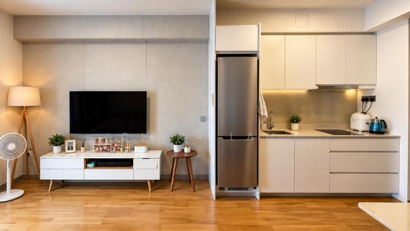 Riversails, 2 Upper Serangoon Crescent, Hougang / Punggol / Sengkang, 1 Bedroom, 506 sqft, Condominium For Rent, by Clara Lam, 500268463 - Living Room - PropertyGuru.com.sg