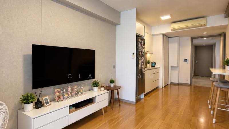 Riversails, 2 Upper Serangoon Crescent, Hougang / Punggol / Sengkang, 1 Bedroom, 506 sqft, Condominium For Rent, by Clara Lam, 500268463 - Living Room - PropertyGuru.com.sg