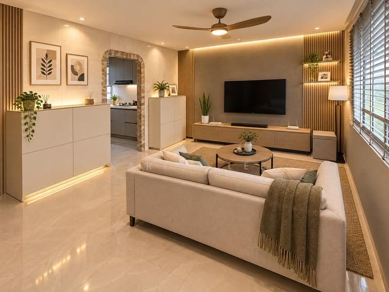 336 Ubi Avenue 1, 336 Ubi Avenue 1, Eunos / Geylang / Paya Lebar, 3 Bedrooms, 893 sqft, HDB Flat For Sale, by Karine Lee, 500268553 - Artist Impression of Living Room - PropertyGuru.com.sg
