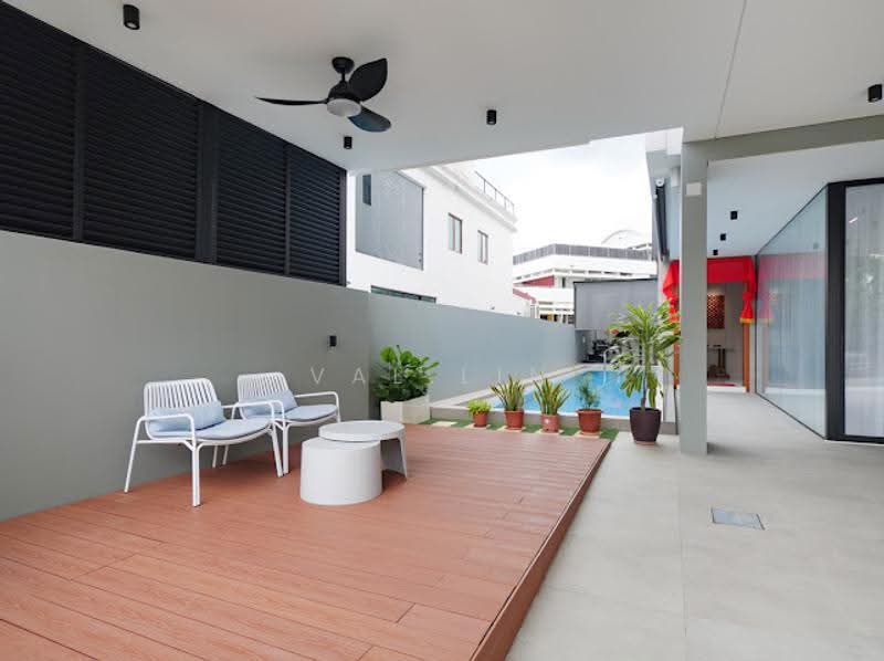 ✦ GIANT ✦ Almost New Move In Ready Semi-D 2.5sty with Pool Lift EV I Near Kembangan MRT B, Almost New! Rebuilt Huge Build Semi D w Lift Multi Gen Living, Eunos / Geylang / Paya Lebar, 7 Bedrooms, 5,678 sqft, Semi-Detached House For Sale, by Val Lin, 500268614 - Exterior - PropertyGuru.com.sg