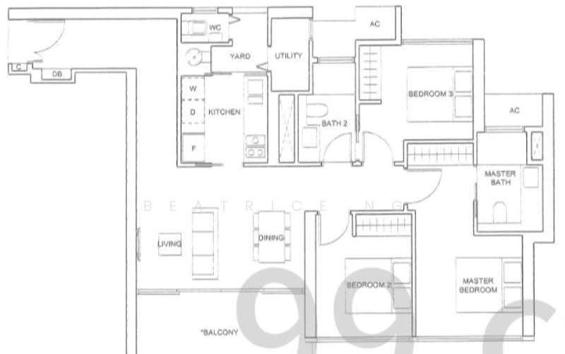 Commonwealth Towers, 230 Commonwealth Avenue, Alexandra / Commonwealth, 3 Bedrooms, 1,076 sqft, Condominium For Rent, by Beatrice Ng, 500268863 - PropertyGuru.com.sg