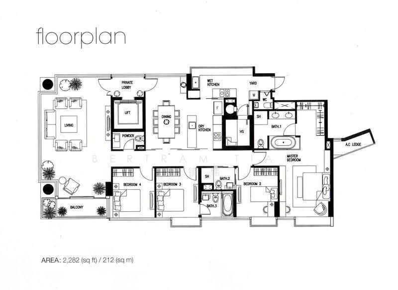 The Grange, 1 Grange Garden, Tanglin / Holland / Bukit Timah, 4 Bedrooms, 2,282 sqft, Condominium For Rent, by Bertram Tian 田镇伟, 500268927 - PropertyGuru.com.sg