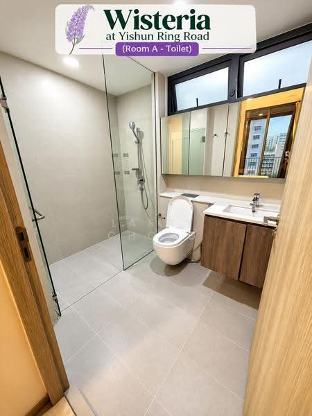 The Wisteria, 590 Yishun Ring Road, Sembawang / Yishun, Room Rental, 110 sqft, Condominium For Rent, by Larry Chong, 500269095 - Bathroom - PropertyGuru.com.sg