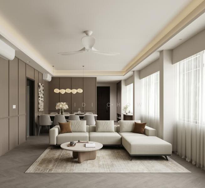 Springleaf Residence, 811 Upper Thomson Road, Mandai / Upper Thomson, 3 Bedrooms, 1,259 sqft, Condominium For Sale, by Heidi Chow, 500269154 - Living Room - PropertyGuru.com.sg