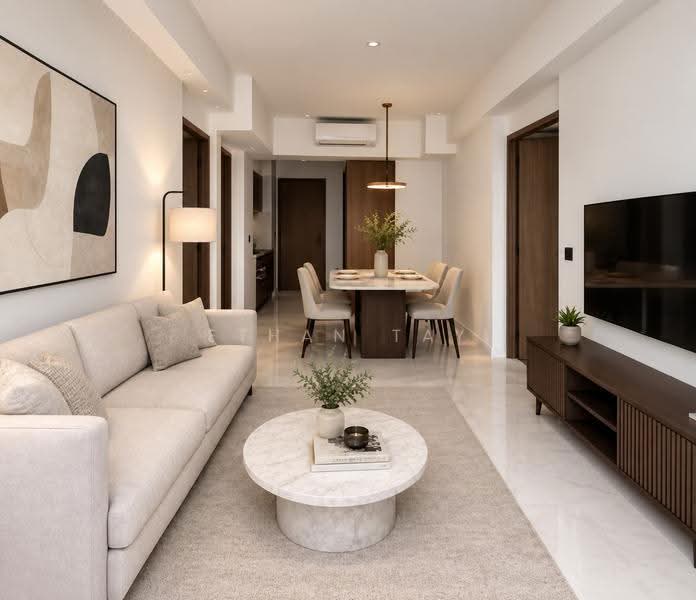 Sceneca Residence, Tanah Merah Kechil Link, Bedok / Upper East Coast, 2 Bedrooms, 689 sqft, Condominium For Sale, by Ethan Tay, 500269188 - Living Room - PropertyGuru.com.sg