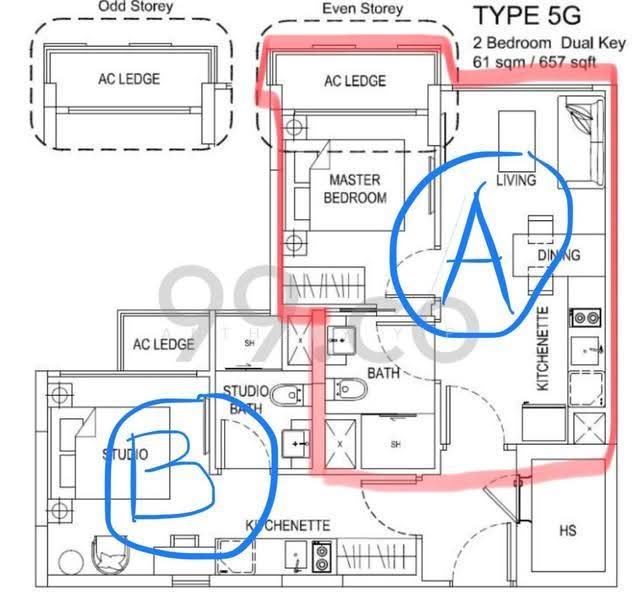 The Hillford, 174 Jalan Jurong Kechil, Clementi Park / Upper Bukit Timah, 2 Bedrooms, 657 sqft, Condominium For Sale, by Anthony Yip, 500269196 - PropertyGuru.com.sg