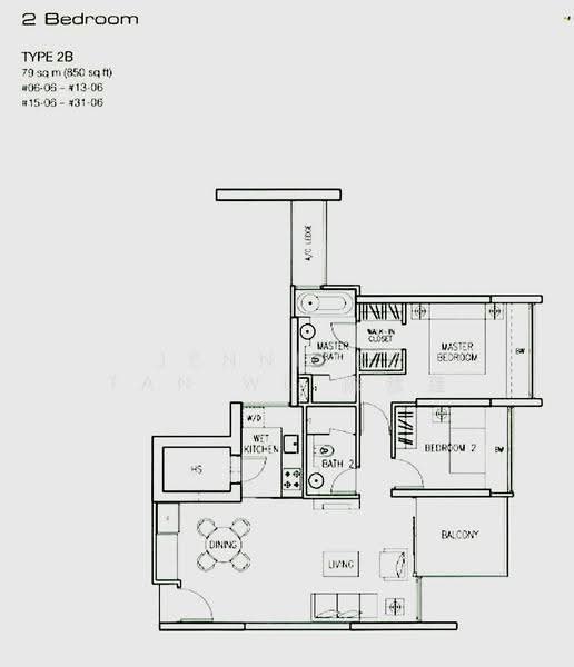 Montebleu, 8 Minbu Road, Newton / Novena, 2 Bedrooms, 850 sqft, Condominium For Sale, by Jennifer Tan WL 陈慧莲, 500269240 - PropertyGuru.com.sg