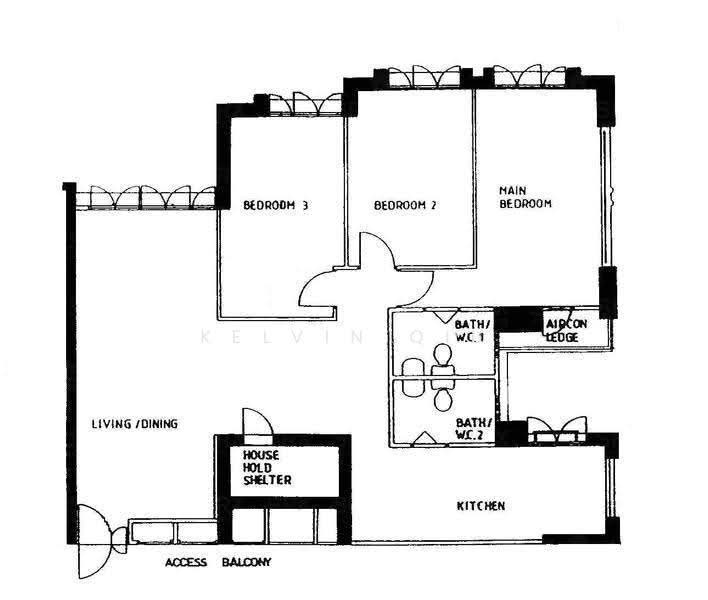 23 Jalan Membina, 23 23, Alexandra / Commonwealth, 3 Bedrooms, 1,184 sqft, HDB Flat For Sale, by Kelvin Qiu, 500269277 - PropertyGuru.com.sg