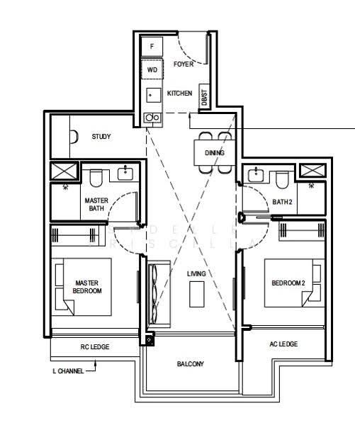 Grand Dunman, 10 Dunman Road, East Coast / Marine Parade, 2 Bedrooms, 775 sqft, Condominium For Rent, by Sydelle Priscilla, 500269295 - PropertyGuru.com.sg