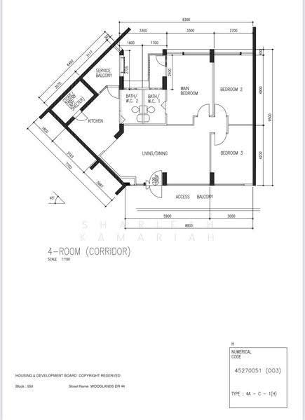 550 Woodlands Drive 44, 550 Woodlands Drive 44, Admiralty / Woodlands, 3 Bedrooms, 1,098 sqft, HDB Flat For Sale, by Sharifah Kamariah, 500269342 - PropertyGuru.com.sg